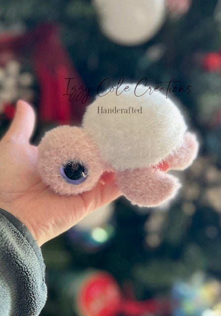 Fuzzy Pink Turtle