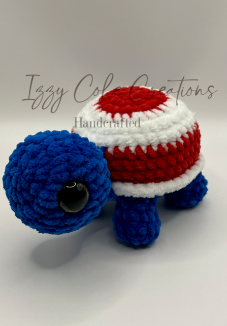 Red White and Blue Turtle